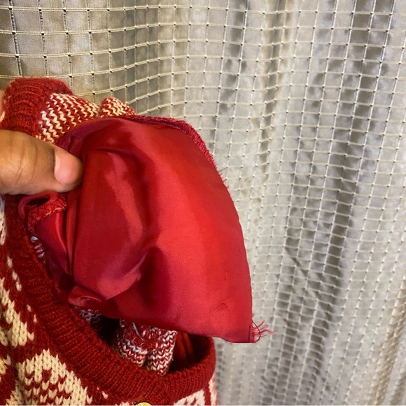 Crystal Kobe Womens Sweater Cardigan Nordic Winter Ski Icelandic Soft Large - Picture 10 of 12